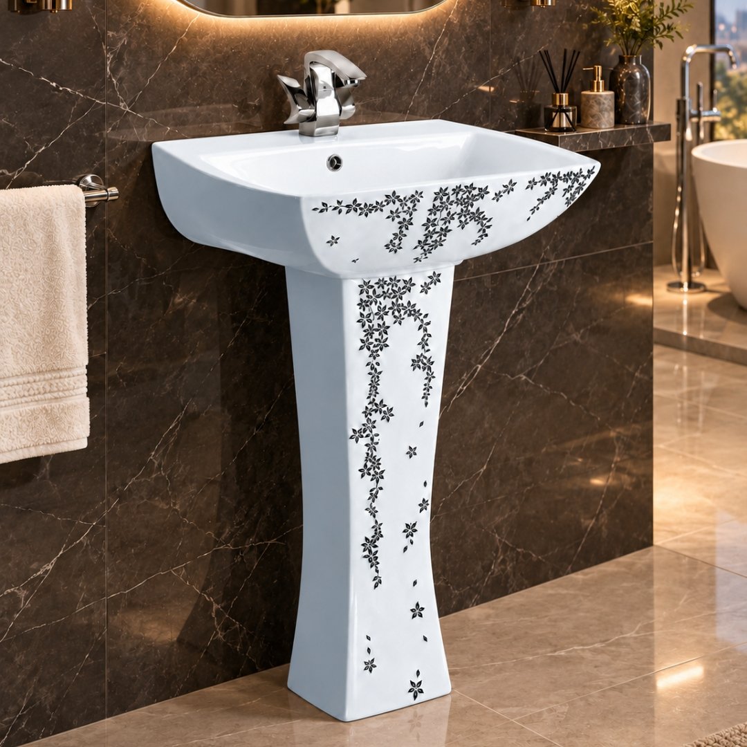 Sonet HT - 4001, washbasin with pedestal